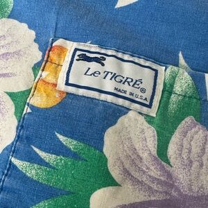 Le TIGRÉ Floral Blue swim shorts